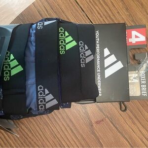 Adidas Youth Boxer Briefs - Black and Blue